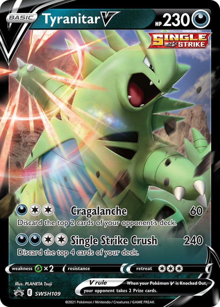 Carte Pokémon: Tyranitar V [Tyranocif V]