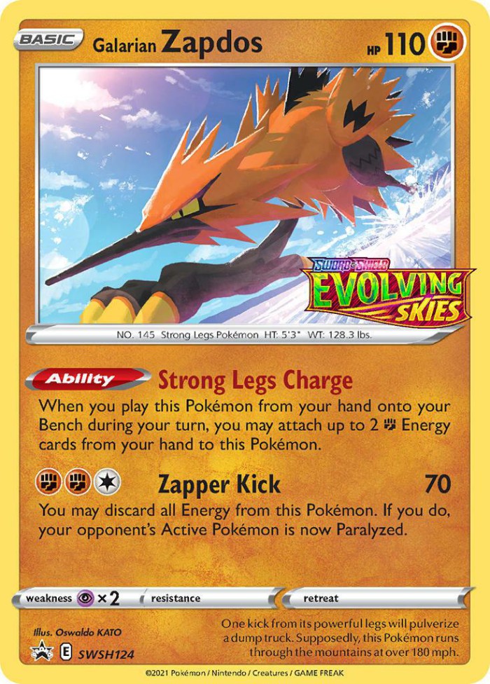 Carte Pokémon: Galarian Zapdos [Électhor de Galar]