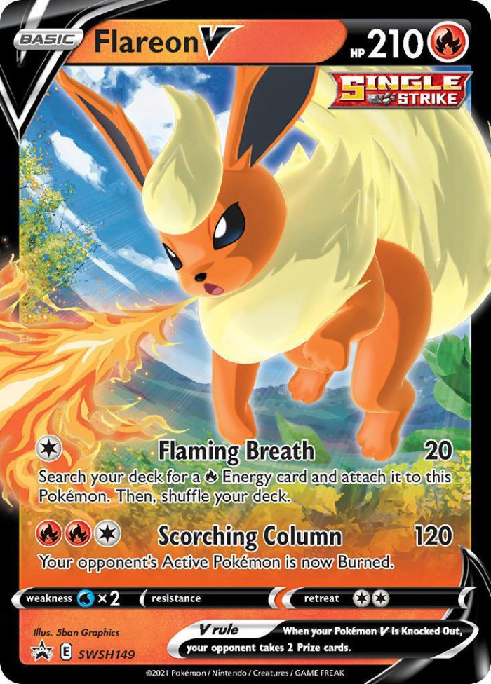 Carte Pokémon: Flareon V [Pyroli V]