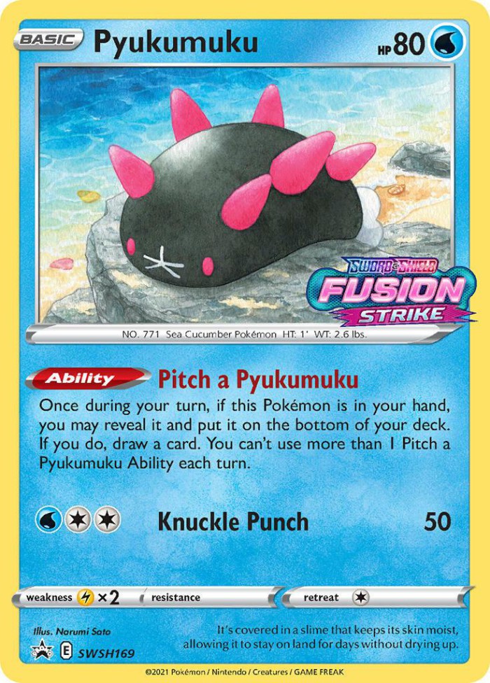 Carte Pokémon: Pyukumuku [Concombaffe]