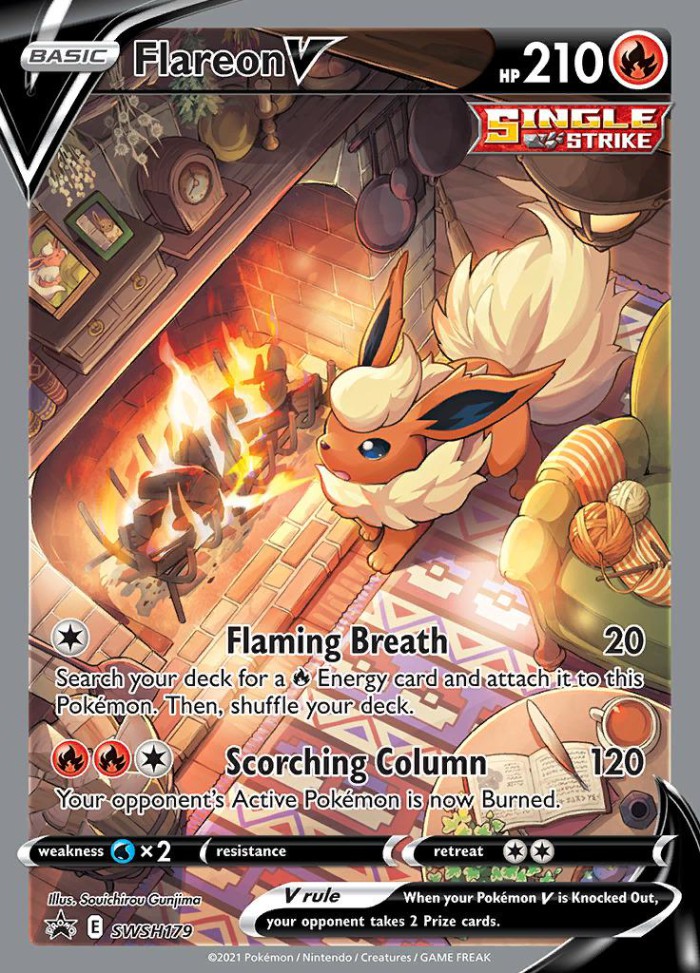 Carte Pokémon: Flareon V [Pyroli V]