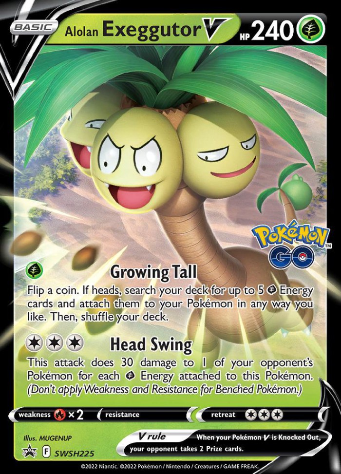 Carte Pokémon: Alolan Exeggutor V [Noadkoko d'Alola V]