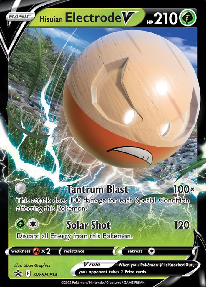 Carte Pokémon: Hisuian Electrode V [Électrode de Hisui V]