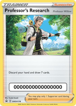 Carte Pokémon: Professor's Research