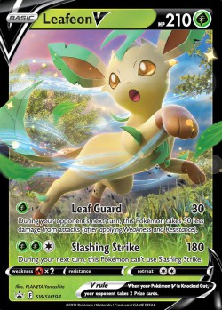 Carte Pokémon: Leafeon V