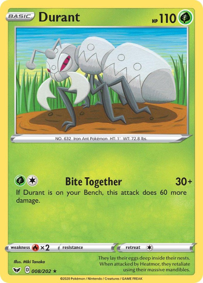 Carte Pokémon: Durant [Fermite]