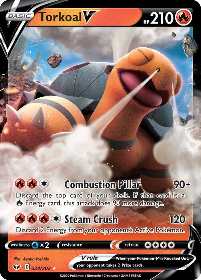 Carte Pokémon: Torkoal V [Chartor V]