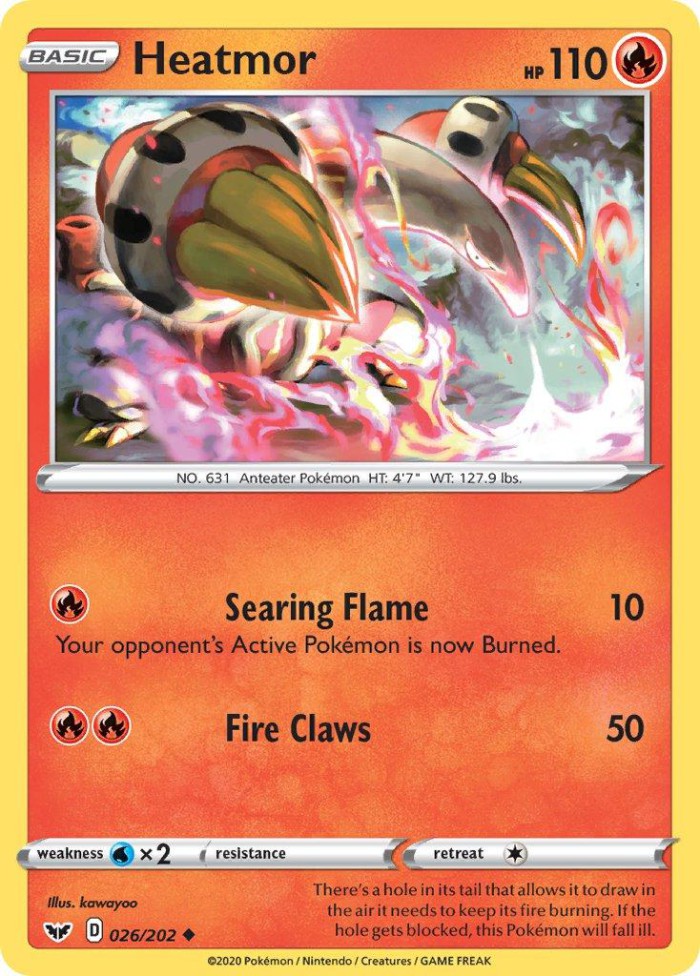 Carte Pokémon: Heatmor [Aflamanoir]