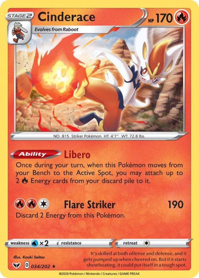 Carte Pokémon: Cinderace [Pyrobut]