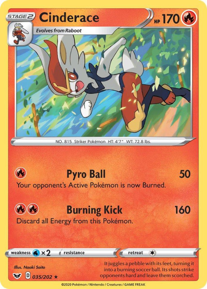 Carte Pokémon: Cinderace [Pyrobut]