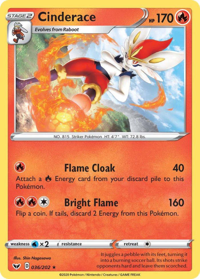 Carte Pokémon: Cinderace [Pyrobut]