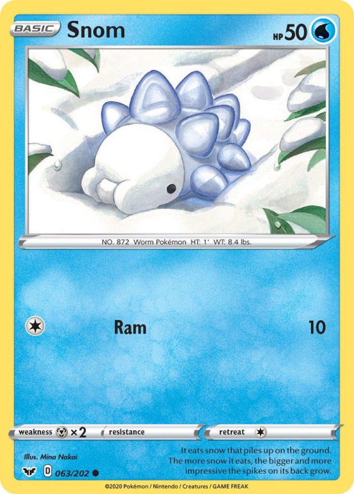 Carte Pokémon: Snom [Frissonille]