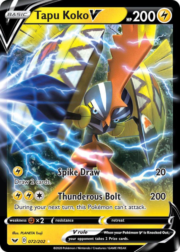 Carte Pokémon: Tapu Koko V [Tokorico V]