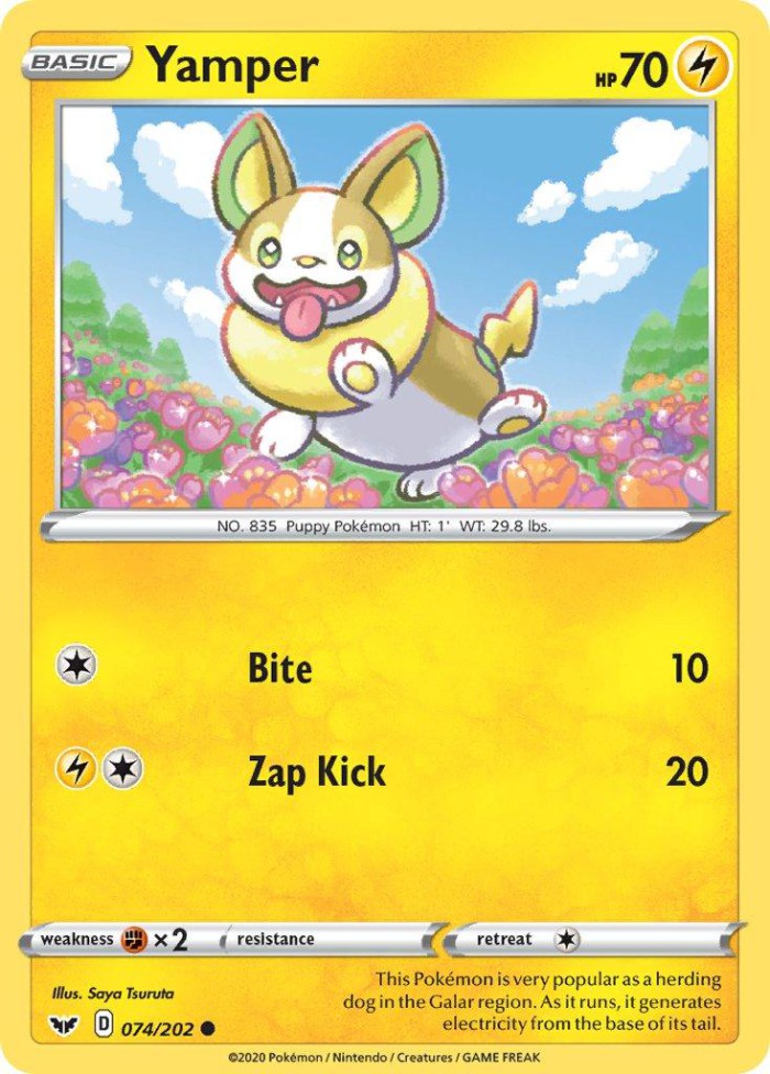 Carte Pokémon: Yamper [Voltoutou]