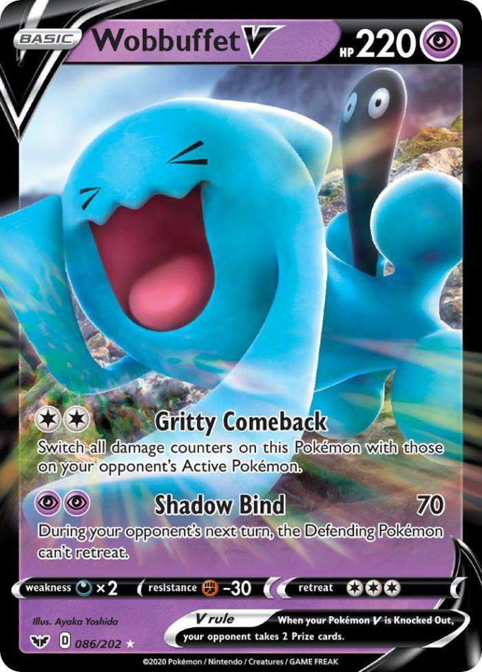 Carte Pokémon: Wobbuffet V [Qulbutoké V]