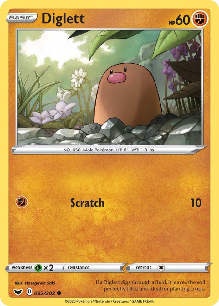 Carte Pokémon: Diglett [Taupiqueur]