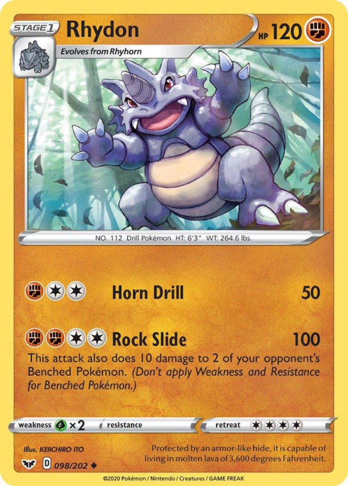 Carte Pokémon: Rhydon [Rhinoféros]