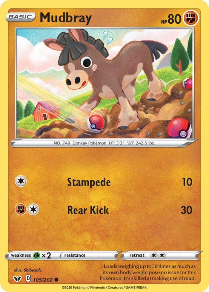 Carte Pokémon: Mudbray [Tiboudet]