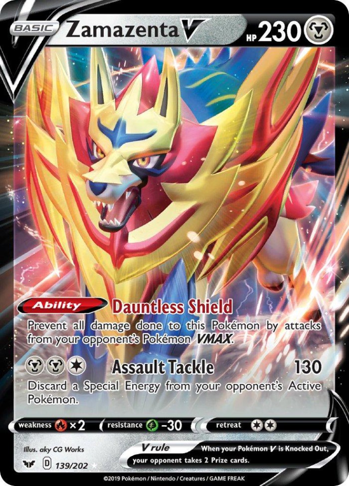 Carte Pokémon: Zamazenta V [Zamazenta V]