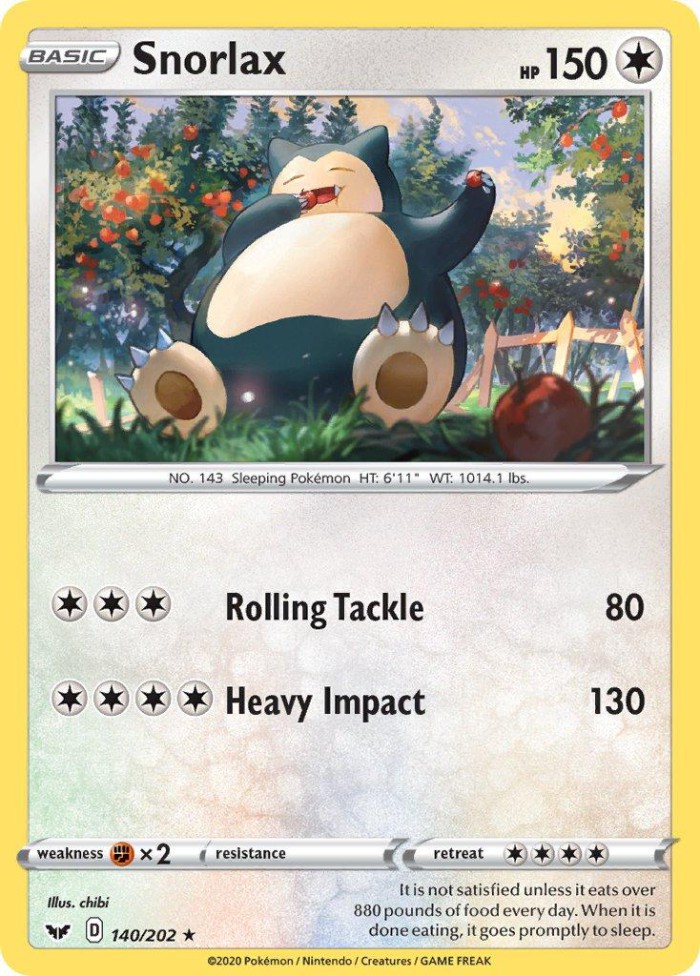 Carte Pokémon: Snorlax [Ronflex]