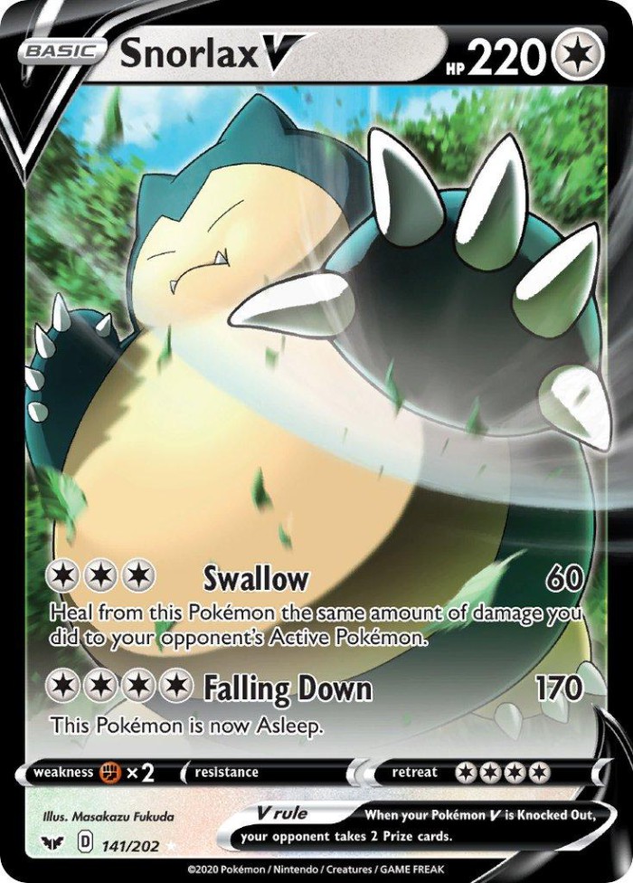 Carte Pokémon: Snorlax V [Ronflex V]