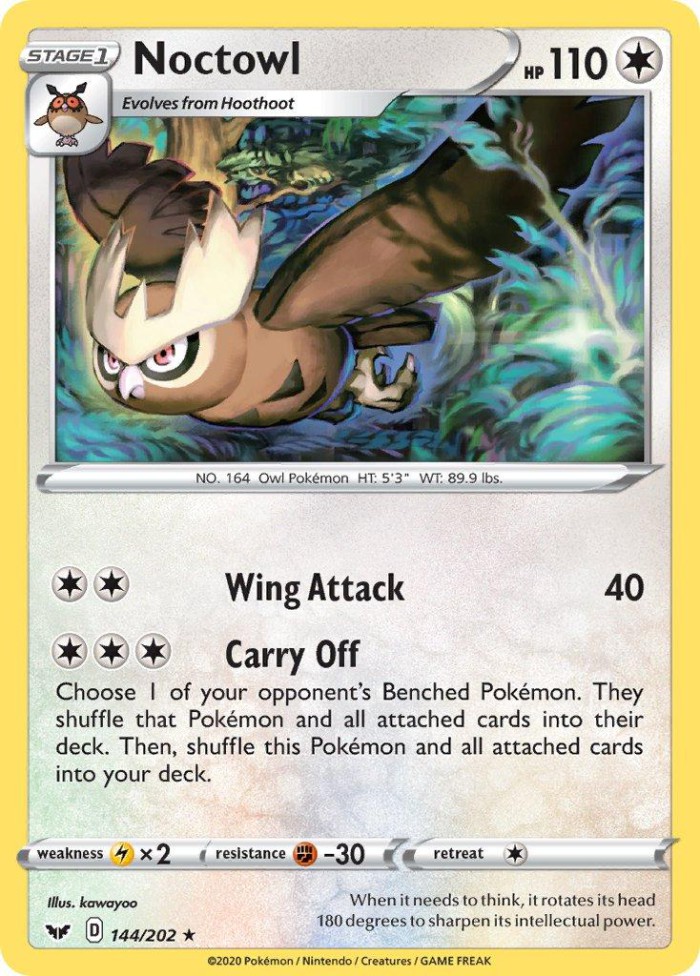 Carte Pokémon: Noctowl [Noarfang]