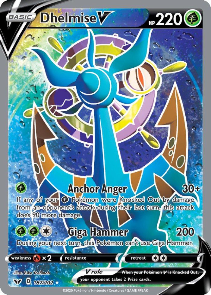 Carte Pokémon: Dhelmise V [Sinistrail V]