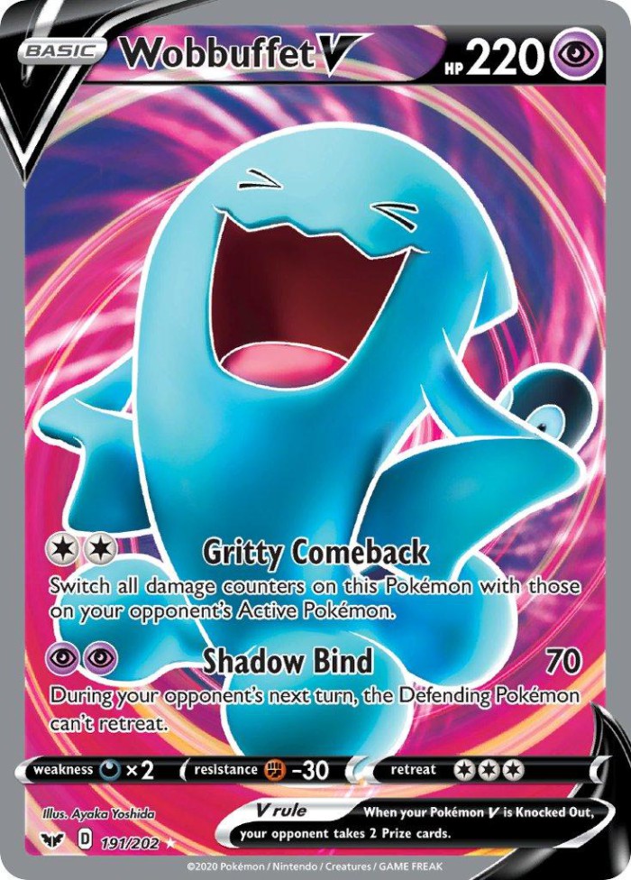 Carte Pokémon: Wobbuffet V [Qulbutoké V]