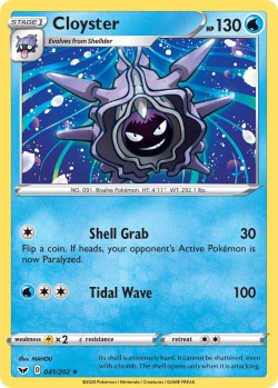 Carte Pokémon: Cloyster