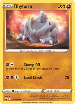 Carte Pokémon: Rhyhorn