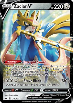 Carte Pokémon: Zacian V