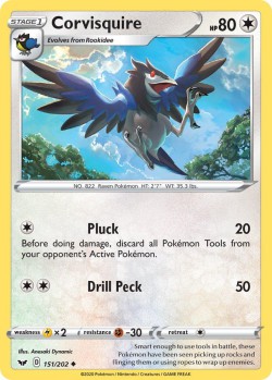 Carte Pokémon: Corvisquire