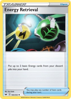 Carte Pokémon: Energy Retrieval