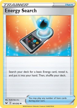 Carte Pokémon: Energy Search