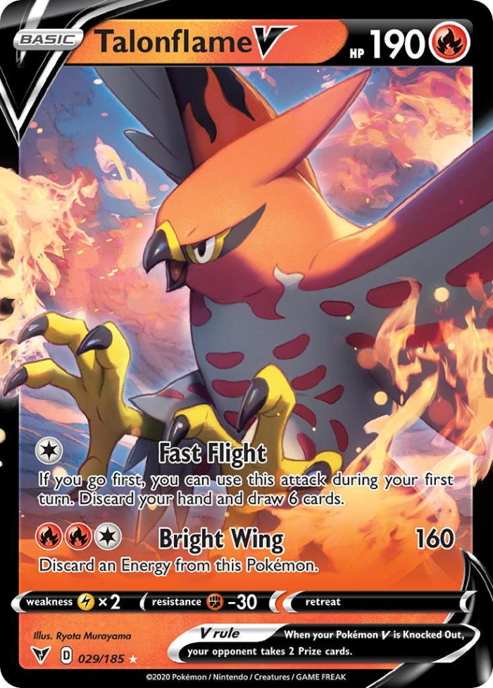 Carte Pokémon: Talonflame V [Flambusard V]