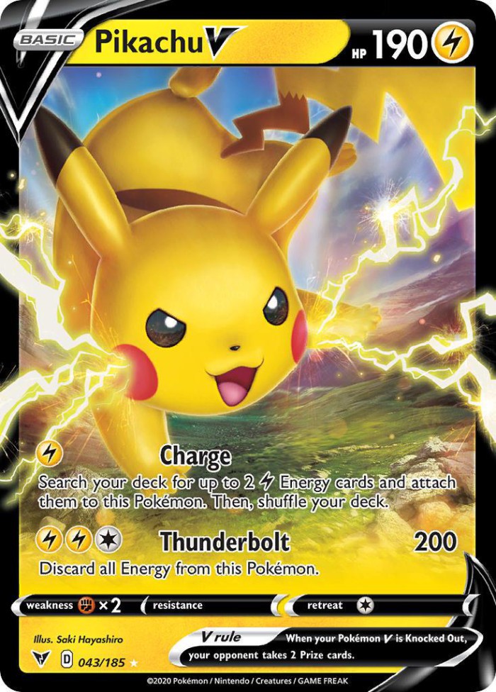 Carte Pokémon: Pikachu V [Pikachu V]