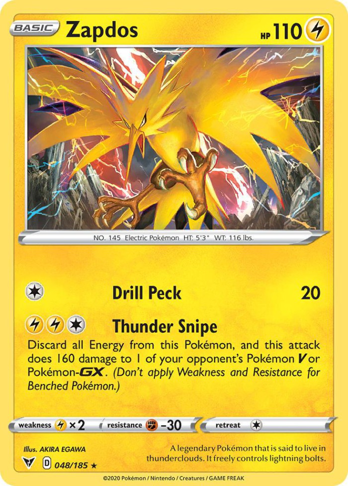 Carte Pokémon: Zapdos [Électhor]