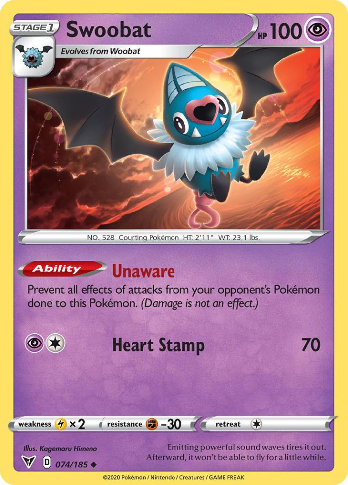 Carte Pokémon: Swoobat [Rhinolove]