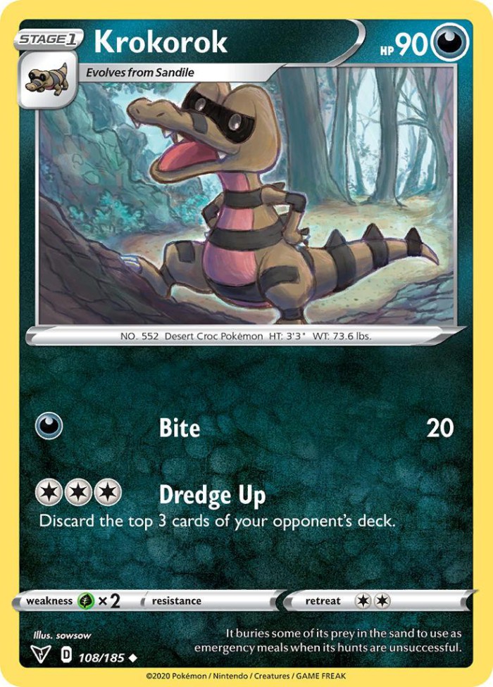Carte Pokémon: Krokorok [Escroco]