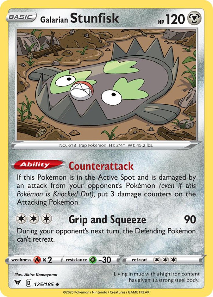 Carte Pokémon: Galarian Stunfisk [Limonde de Galar]