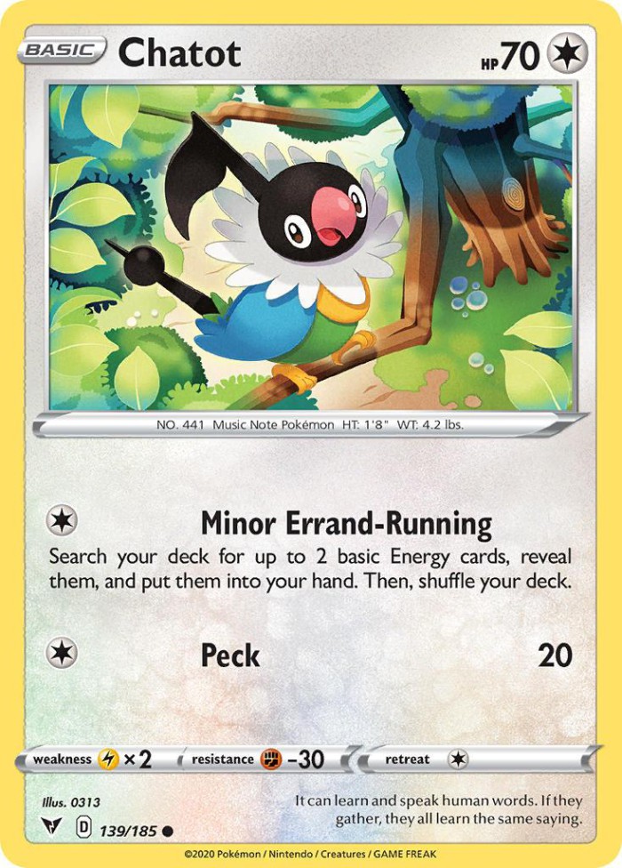 Carte Pokémon: Chatot [Pijako]