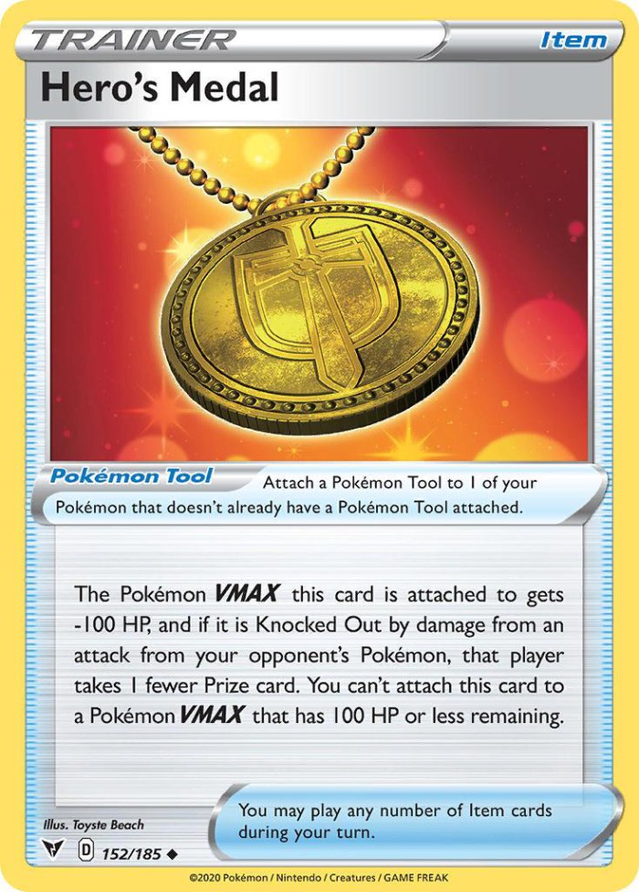 Carte Pokémon: Hero's Medal [Médaille du Héros]