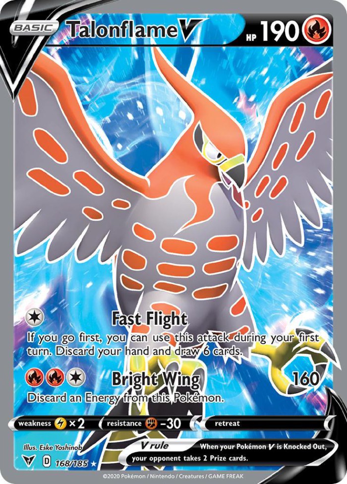 Carte Pokémon: Talonflame V [Flambusard V]