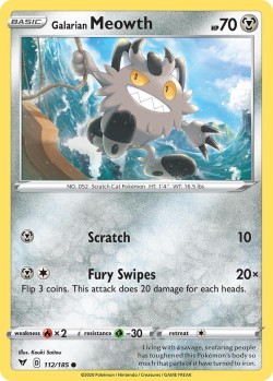 Carte Pokémon: Galarian Meowth