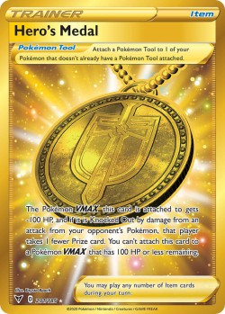 Carte Pokémon: Hero's Medal