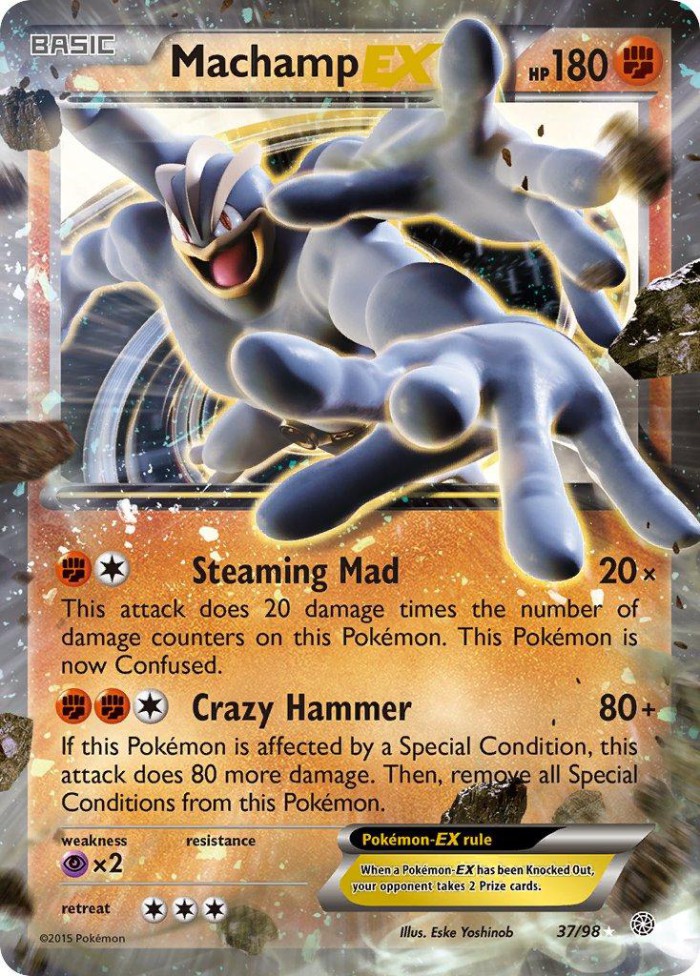 Carte Pokémon: Machamp EX [Mackogneur EX]