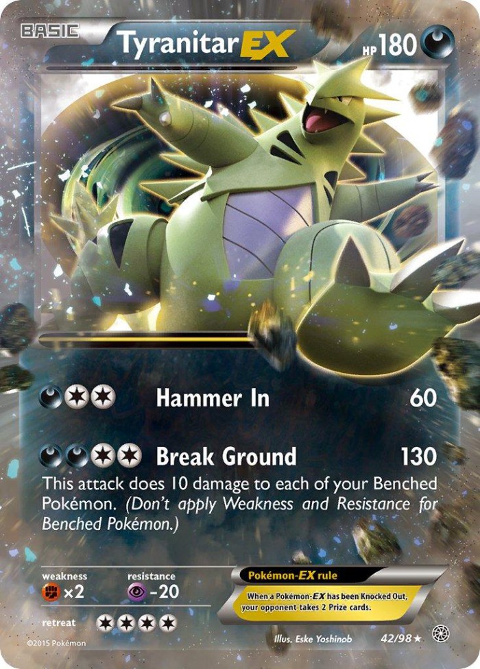 Carte Pokémon: Tyranitar EX [Tyranocif EX]