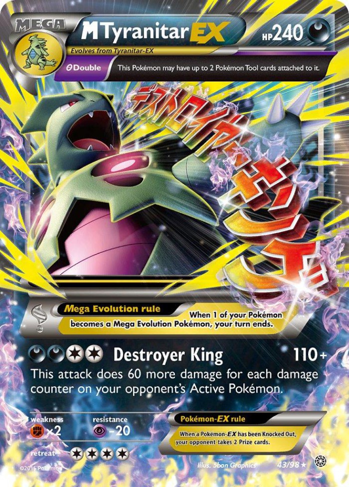 Carte Pokémon: M Tyranitar EX [M Tyranocif EX]