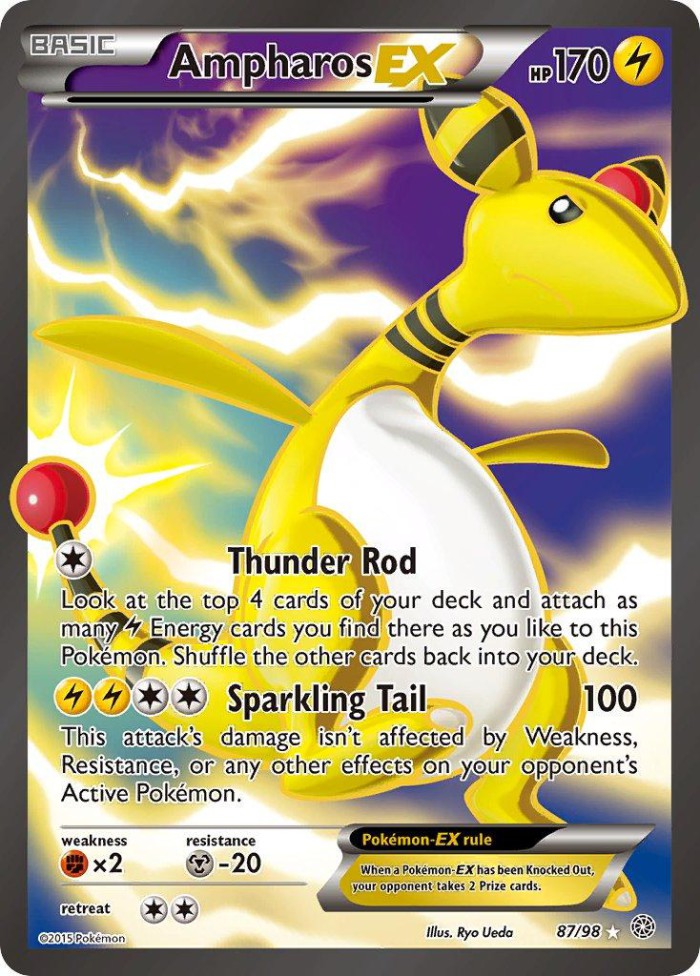 Carte Pokémon: Ampharos EX [Pharamp EX]