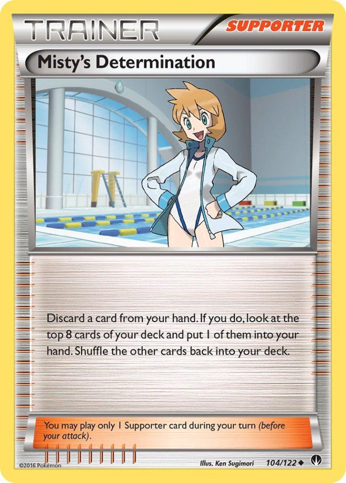 Carte Pokémon: Misty's Determination [Détermination d'Ondine]